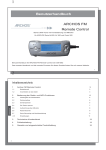 Benutzerhandbuch ARCHOS FM Remote Control