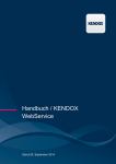 Handbuch / KENDOX WebService