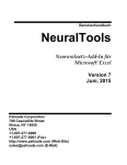 NeuralTools - Palisade Corporation