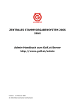 ZENTRALES STAMMVORGABENSYSTEM 2006 ZSVS Admin