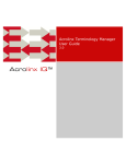 Acrolinx Terminologiemanager Benutzerhandbuch