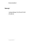 Benutzerhandbuch Analogoszilloskope TAS 455 und TAS 465 070
