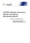 eOPEN Software Assurance Benefit-Verwaltung