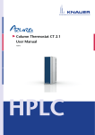 Column Thermostat CT 2.1 User Manual