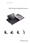 IBM ThinkPad Produktinformationen