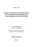 Analyse und Entwurf von Kalendersystemen unter besonderer