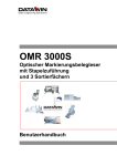 Benutzerhandbuch OMR 3000S Deutsch Date: 06