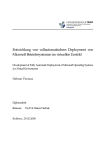 Entwicklung von vollautomatischem Deployment