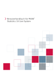 Benutzerhandbuch für PASW® Statistics 18 Core System