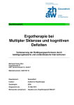 Ergotherapie bei Multipler Sklerose und kognitiven Defiziten