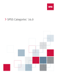 SPSS Categories&trade; 16.0