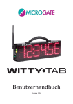 WittyTAB (LED Anzeigetafel) Benutzerhandbuch