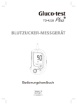 Handbuch Gluco-test Plus - Diabetes