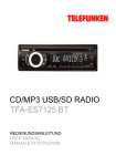 CD/MP3 USB/SD RADIO TFA-ES7125 BT