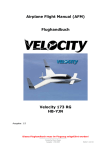 Airplane Flight Manual (AFM) Flughandbuch Velocity