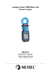 Leakage Clamp TRMS Meter with Power Function MD 9272
