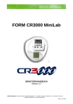 Bedienungsanleitung CR3000 MiniLab - micro