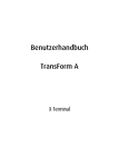 TransForm A X Terminal user`s manual