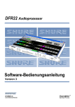 Shure DFR22 Software Guide German