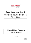 Benutzerhandbuch f&uuml;r den SEAT-Leon R Circuitos