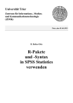 R-Pakete und -Syntax in SPSS Statistics verwenden