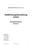 Handbuch - Gefährdungsbeurteilung online