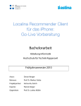 Localina Recommender Client für das iPhone: Go