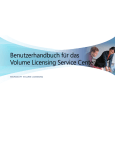 Benutzerhandbuch f&uuml;r das Volume Licensing Service