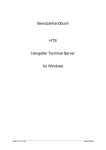 Benutzerhandbuch HTS Hengstler Terminal Server für