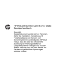 HP ProLiant BL465c Gen8 Server Blade Benutzerhandbuch