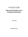 MODIS Benutzerhandbuch für Komponententests - Snap