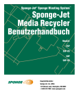 Sponge-Jet Media Recycler Benutzerhandbuch