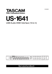 Benutzerhandbuch für Tascam US-1641