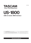 Benutzerhandbuch für Tascam US-1800