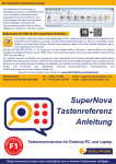 SuperNova Tastenreferenz Anleitung