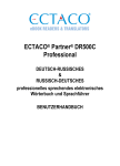 ECTACO® Partner® DR500C Professional – Benutzerhandbuch