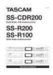 Benutzerhandbuch für Tascam SS-CDR200, SS-R200