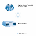 Agilent Binäre Pumpe SL der Serie 1200 Benutzerhandbuch