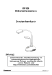 DC158 Dokumentenkamera Benutzerhandbuch