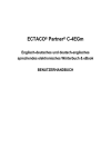 ECTACO® Partner® C-4EGm User Manual
