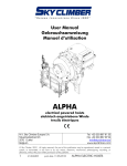 alpha elektrisch angetriebene seilwinden