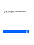HP IP und Server Console Switches G2 Benutzerhandbuch