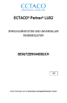 ECTACO Partner LUX2 – Benutzerhandbuch