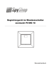 Registrierger&auml;t im Wandumschalter versteckt PV