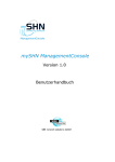 Benutzerhandbuch "mySHN - SBE network solutions GmbH