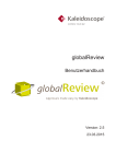 globalReview Benutzerhandbuch - Kaleidoscope Golden Releases