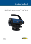 Spectra Precision® FOCUS® DL-15 Digital Level User Guide