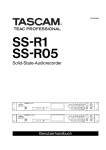 Benutzerhandbuch für Tascam SS-R1 und SS