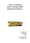 Tanco Autowrap 2020-A,Modell 2002 Bedienerhandbuch