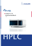 HPLC Pumpe P 2.1L Benutzerhandbuch